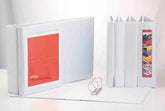 CARPETA CANGURO A4 PERSONALIZABLE 2 ANILLAS 25MM BLANCO | 14 UNIDADES | (PARDO)